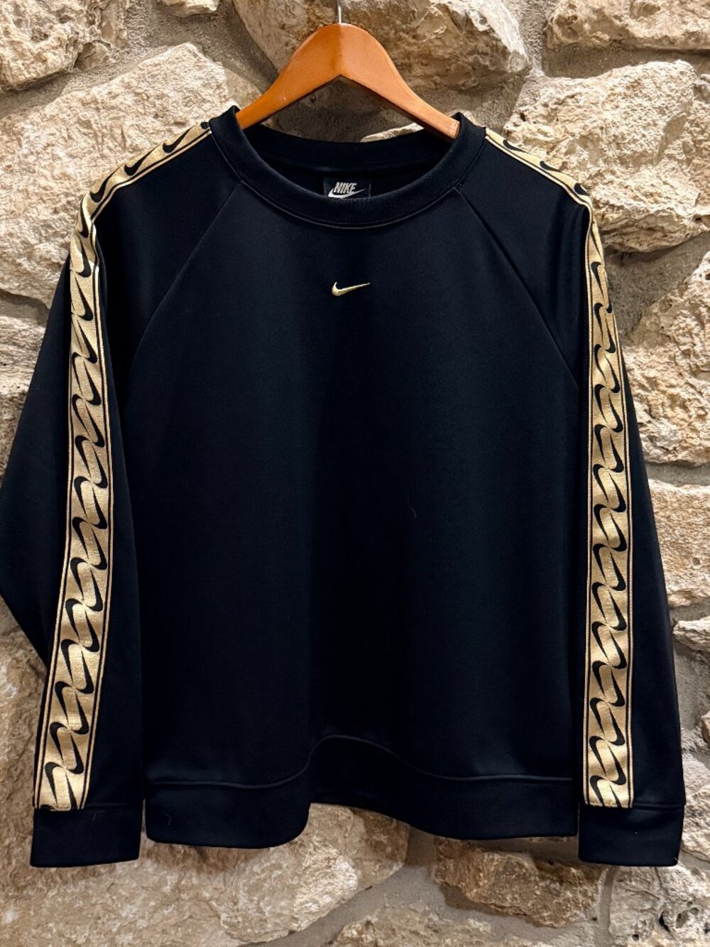 Men's Black Gold Nike Sweatshirt sz L